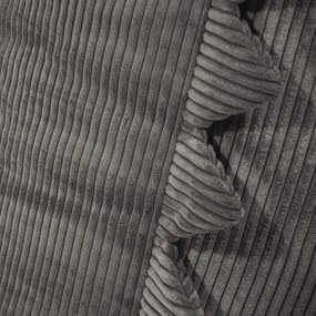 Тъмносив детски пуф от рипсено кадифе Snug 80 Dragon – SLOWDOWN