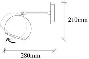 Стенна лампа в бронзов цвят ø 15 cm Sivani – Opviq lights