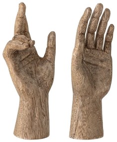 Комплект от 2 статуетки от мангово дърво Деко, височина 13 см Teis - Bloomingville