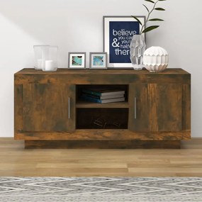 817225 vidaXL ТВ шкаф, oпушен дъб, 102x35x45 см, инженерно дърво