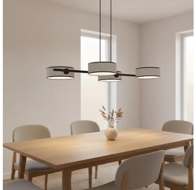 Люстра на кабел DRUMZ 4xE14/10W/230V сива