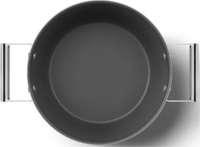 Тенджера SMEG CKFC2611RDM, 7.7 л, Ø26 см, Тефлоново покритие, До 250°C, Индукция, Червен