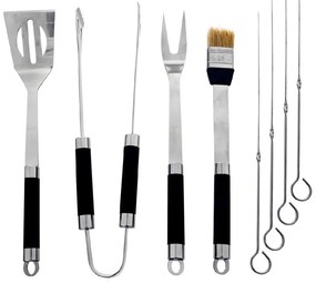 Комплект от 8 инструмента за грил от неръждаема стомана и калъф - Orion