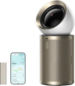 Пречиствател за въздух Dreame AirPursue PM20 CVF14A, 48 м2, Автоматизирани функции, Отопление, Плазмена и UVC стерилизация, TVOC, LCD, HEPA, Бял/бронз