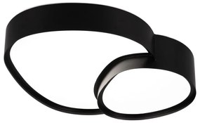 Черна LED светлина за таван 36x43,5 cm Rise - Trio