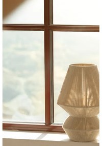 Настолна лампа в естествен цвят с текстилен абажур (височина 34 cm) Razzo – Markslöjd
