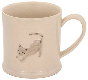 Бежова глинена чаша 225 ml Cat – Sass & Belle