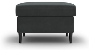 Тъмносива кадифена табуретка Kyoto – Cosmopolitan Design