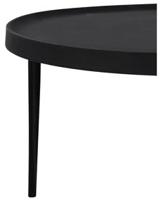 Черни кръгли масички за кафе в комплект от 2 бр. ø 75 cm Tobias – Light &amp; Living