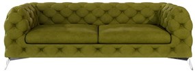 Зелен кадифен диван 225 cm Chelsea – Ropez