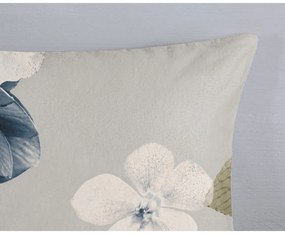 Синьо-сиво двойно удължено фланелено спално бельо 200x220 cm Gabin – Good Morning