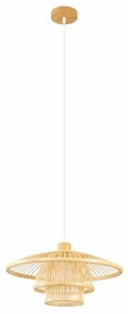 Полилей DKD Home Decor Естествен Бамбук 50 W 40 x 40 x 17 cm