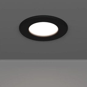 Eglo 901412- LED вградено осветително тяло за баня FUEVA LED/3,7W/230V Ø 8,8cm IP44 черно