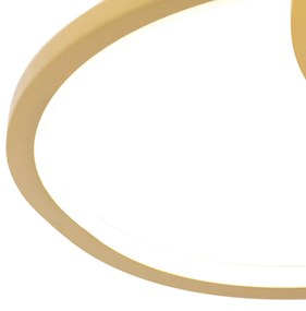 Таванна лампа златиста 45 см с LED 3-степенен димер - Rowin