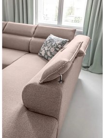 Бежов ъглов разтегателен диван десен ъгъл Sweet Harmony - Miuform