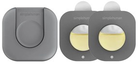 Комплект от държач и два абсорбатора за миризми за кошчето за отпадъци - simplehuman