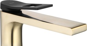 Смесител за мивка REA Soul  Gold mat black low