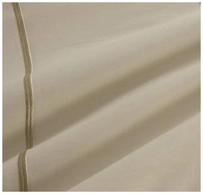 Бежово двойно удължено спално бельо от памук Renforcé с включен долен чаршаф/6 части 240x220 cm Calm of Lines – Mila Home Luxury