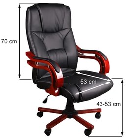 Черен масажен стол на колела с дистанционно управление BSL004M