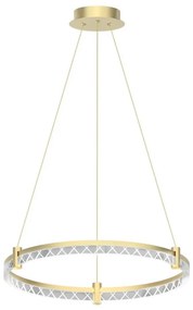 LED Пендел ELEGANCE LED/36W/230V Ø 60 см златист