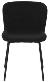 Черни трапезни столове в комплект 2 броя Teddy – Furnhouse