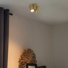 Дизайнерски прожектор месинг 2-светлина регулируем - Michael