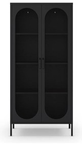 Черно метално шкафче 80x170x40 cm Diora – Marckeric