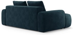 Кадифен диван в петролен цвят 200 cm Linz – Cosmopolitan Design