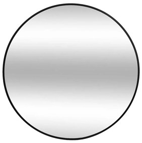 Atmosphera - Стенно огледало ALICE Ø 70 см, черно