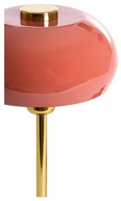 Настолна лампа в цвят сьомга с метален абажур (височина 34 cm) Surin – Light &amp; Living