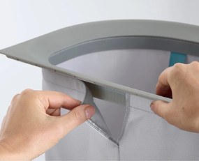 Светлосив текстилен кош за пране 2x40 l Duo – Joseph Joseph