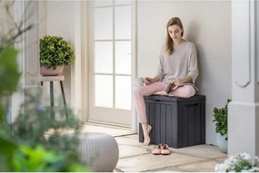 Тъмносива пластмасова градинска кутия за съхранение Urban – Keter