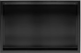 Вграден рафт за баня  30x60 black matt