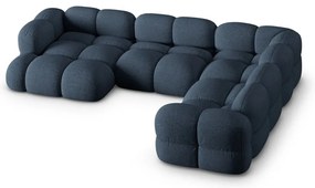 Тъмносин ъглов диван (десен ъгъл/U форма) Loretto – Cosmopolitan Design