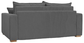 Сив разтегателен диван от рипсено кадифе 225 cm Augustin – Bobochic Paris