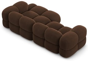 Тъмнокафяв кадифен ъглов диван (десен ъгъл) Loretto – Cosmopolitan Design