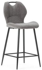 Сиви бар столове в комплект 2 бр. (височина на седалката 65 cm) Muli – Marckeric