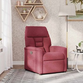 4015545 vidaXL Стол реклайнер, виненочервен, текстил