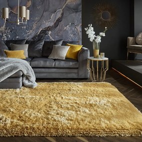 Жълт килим в цвят охра 120x170 cm - Flair Rugs