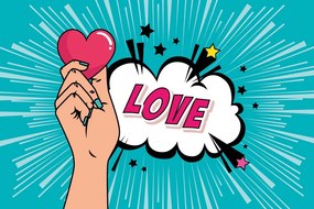 Тапет – С поп арт дизайн - LOVE