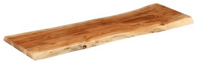 370638 vidaXL Плот за маса, 120x40x3,8 см, правоъгълен, акация масив, жив ръб