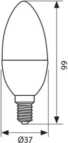 LED крушка VIVALUX CCL LED, 6W, E14, 4000K