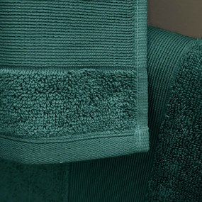 Тъмнозелени памучни хавлиени кърпи в комплект от 2 бр. от тери 90x140 cm Anti-Bacterial – Catherine Lansfield