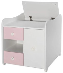 LORELLI Classic Трансформиращо се легло-люлка 190/72 см. MINI MAX БЯЛО/ORCHID PINK