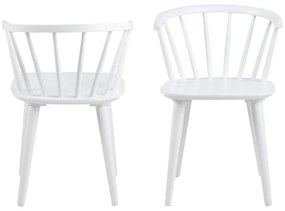 Бял трапезен стол Ida – Actona