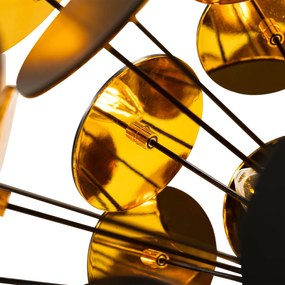 Дизайнерски висящ аплик черен и златен - Cerchio