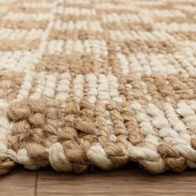 Двустранен ръчно изработен ютен килим в естествен цвят 120x170 cm Naturi Natural – Asiatic Carpets