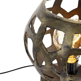 Индустриална настолна лампа антично злато - Bobby