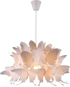 Пендел BUTTERFLY II, бял, 1xE27