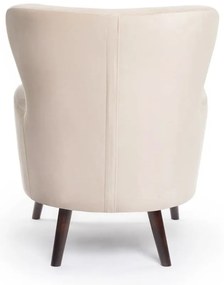 Бежово кадифено кресло Noemye – Bonami Selection
